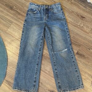 RSQ Girls Wide Leg Blue Jeans Size 8